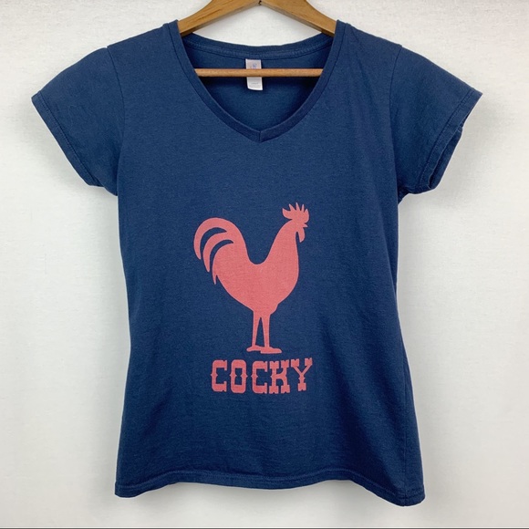Gildan Tops - Gildan Soft Style Cocky Rooster Cotton Fitted Tee